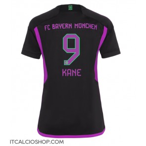 Bayern Munich Harry Kane #9 Seconda Maglia Femmina 2023-24 Manica Corta